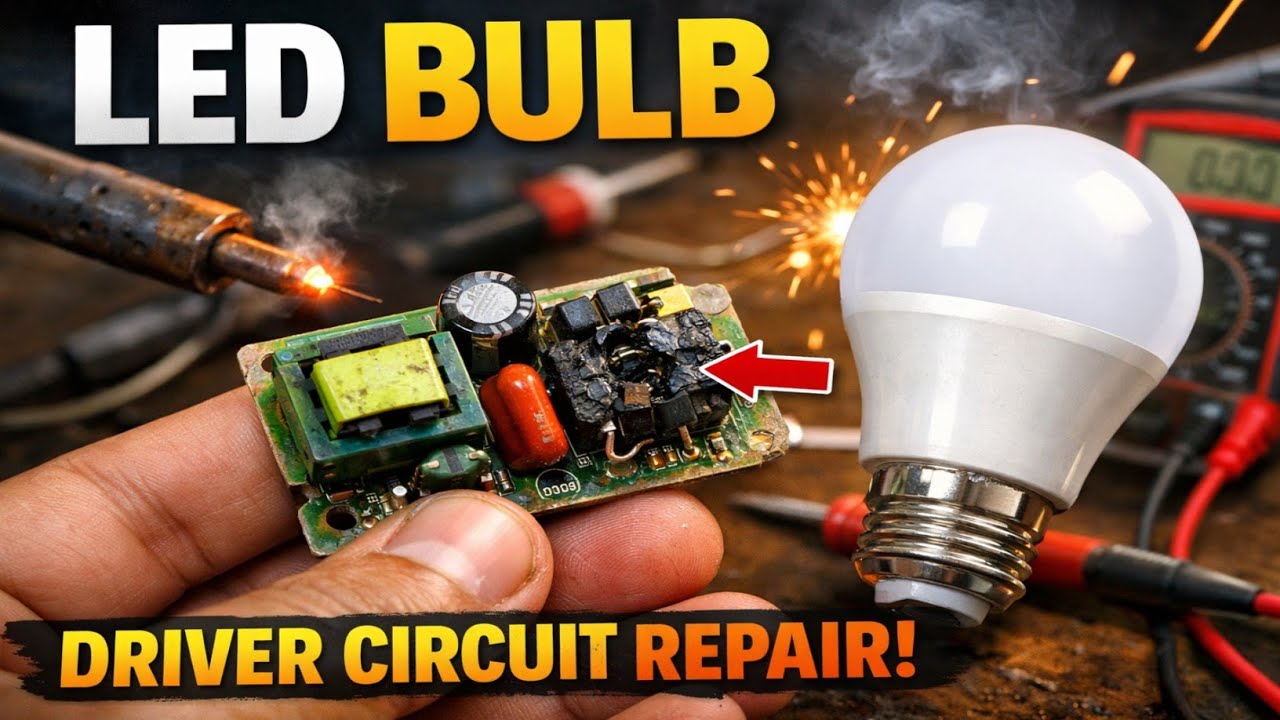 Led Bulb Driver Circuit Repair || खराब से खराब led बल सही करना सीखे || Led bulb repair at home 