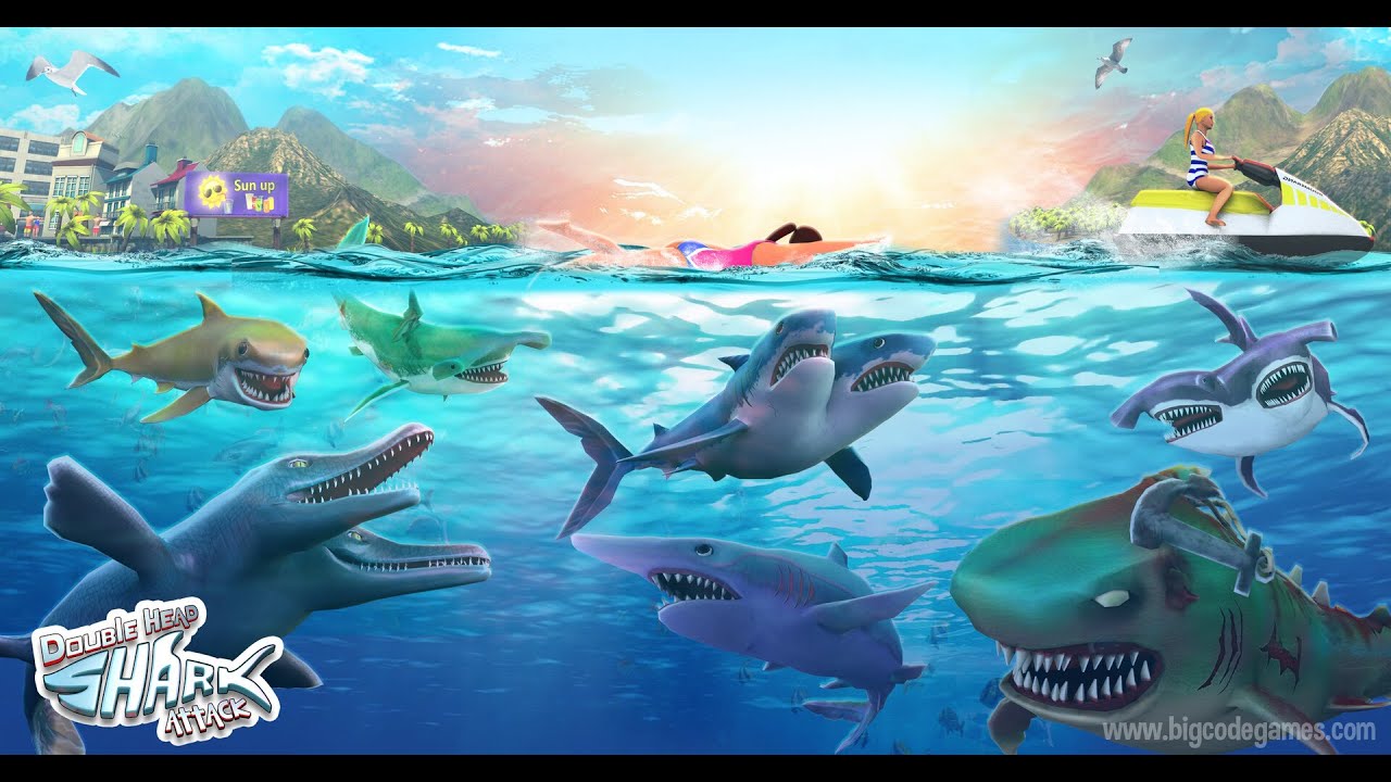 This is what a double-headed fish looks like when zoomed in. shark attack .@HungrySharkGames