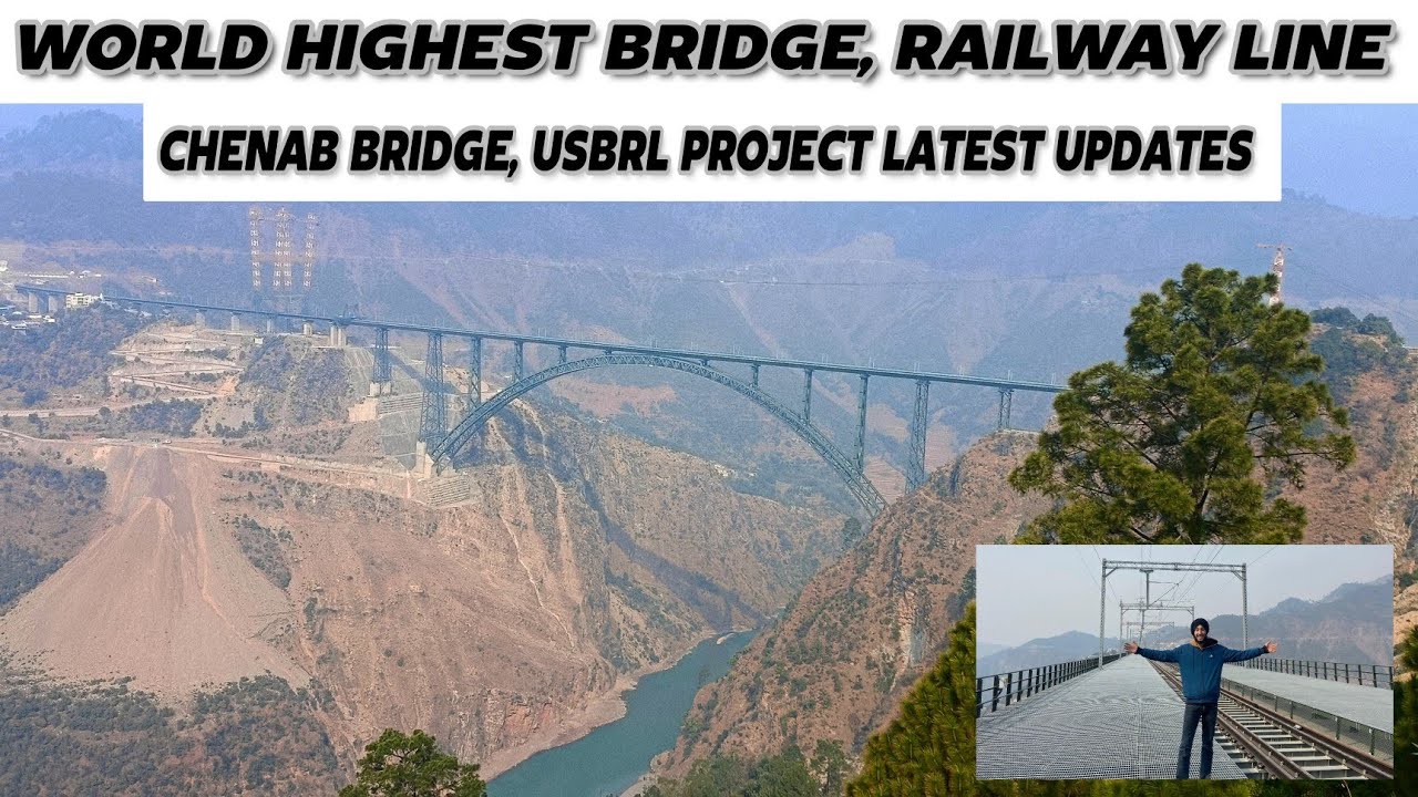 USBRL PROJECT WORK UPDATES || CHENAB BRIDGE RAILWAY || WORK UPDATE