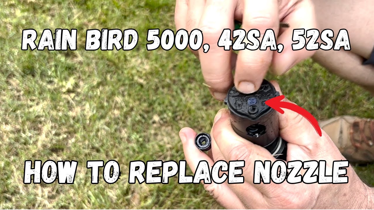 Rain Bird 5000: как заменить форсунку, 42SA, 52SA, 5000+