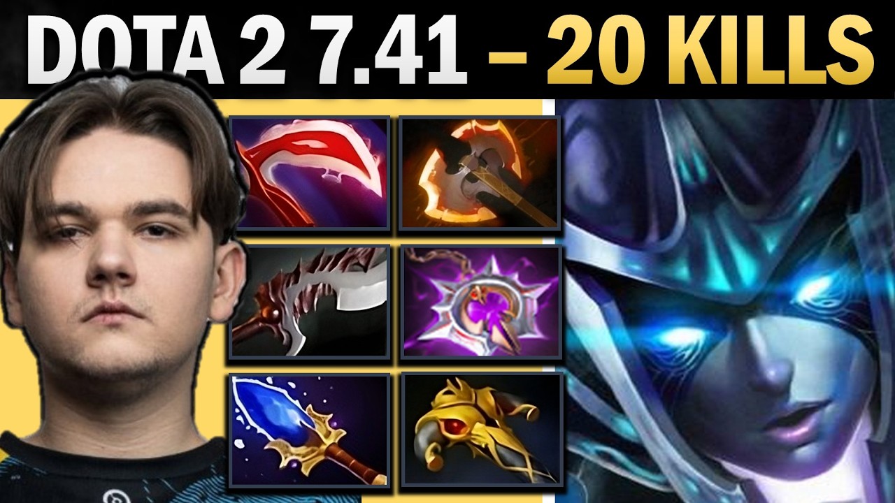 Phantom Assassin Dota 2 7.41 with 20 Kills and Desolator - Dota Gameplay