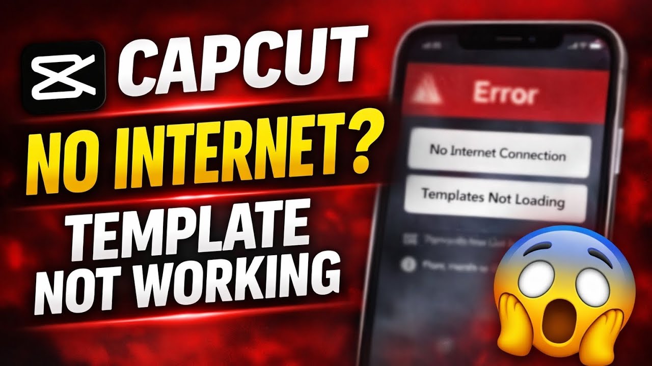 CapCut No Internet Problem Fix | CapCut Template Not Showing & Not Working | Network Error Solution