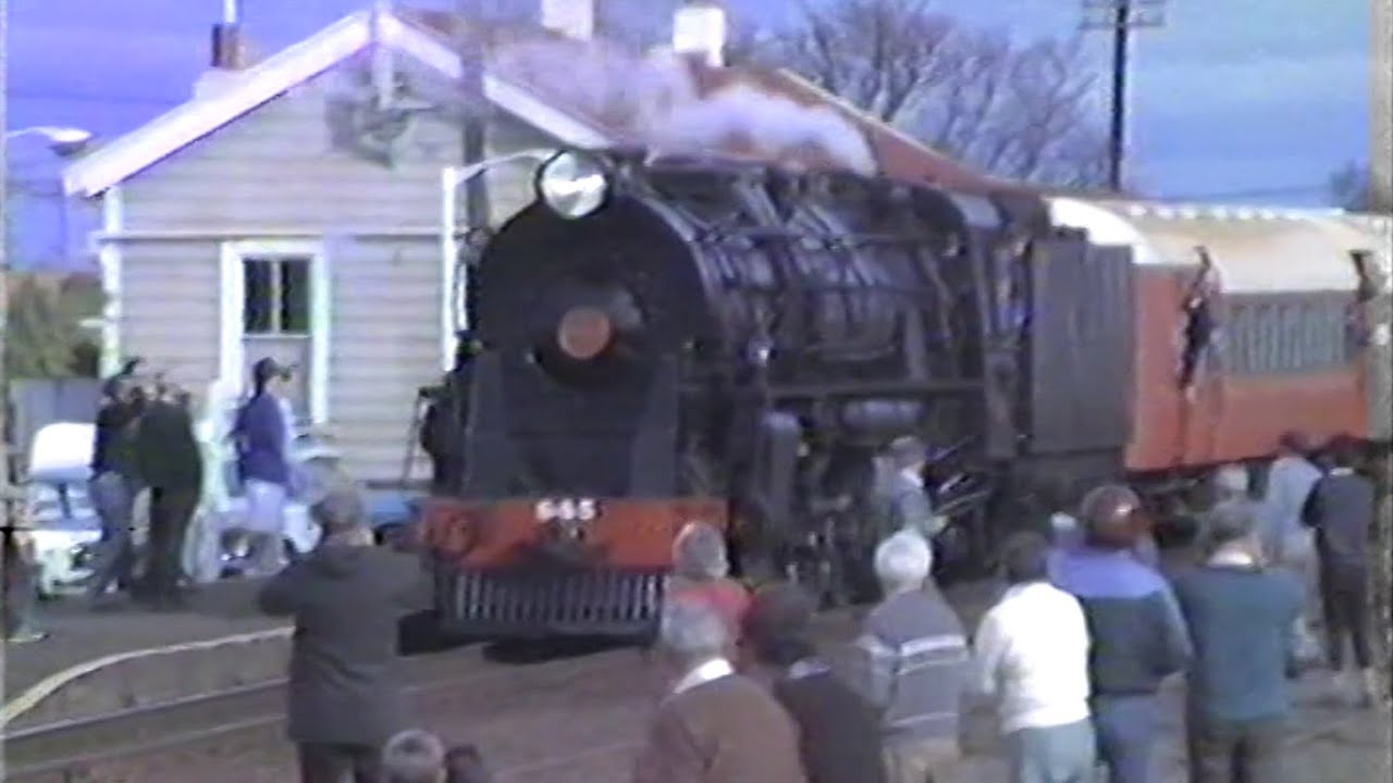 NZ Steam  -  Ka 945 on an Excursion to Masterton in June 1987