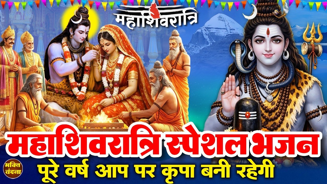 महाशिवरात्रि का सबसे सुदंर भजन भोलेनाथ का त्यौहार आया सुनने से शिव पार्वती का आशीर्वाद प्राप्त होगा