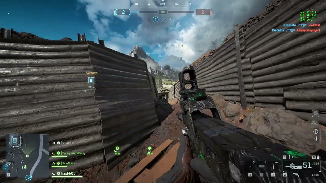 Thread the Needle at the end