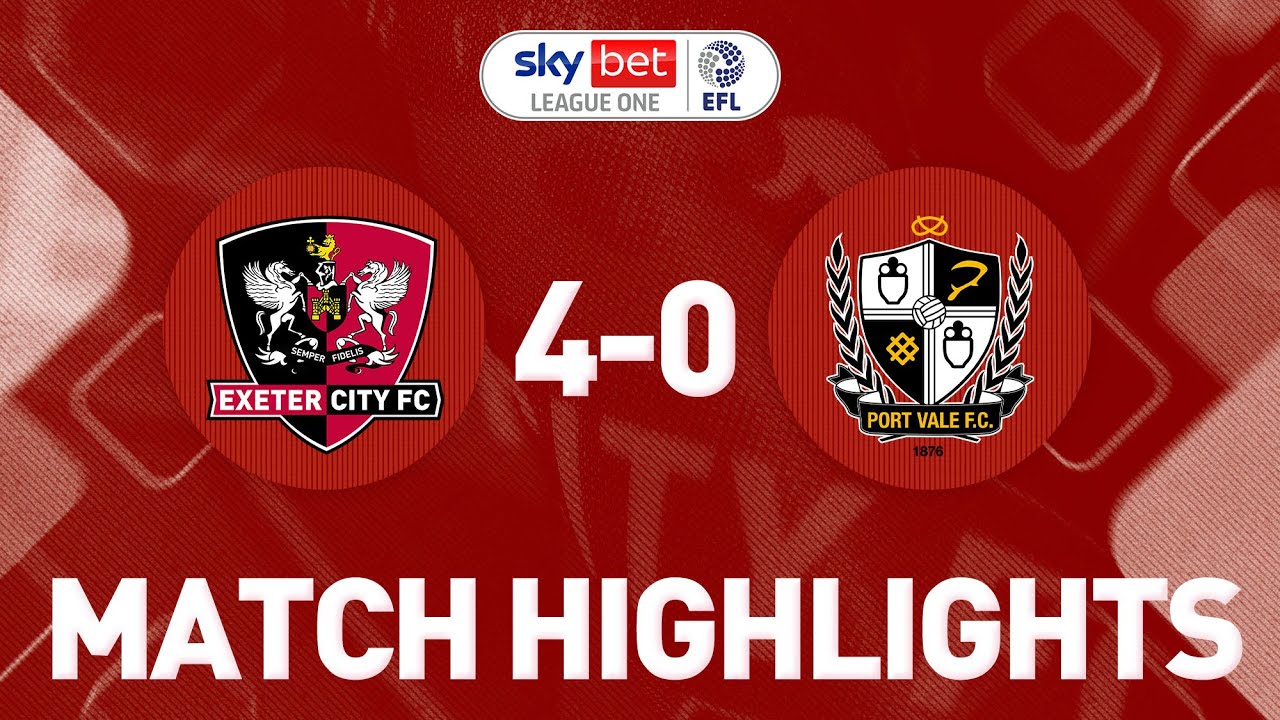 HIGHLIGHTS: Exeter City 4 Port Vale 0 (6/8/22) EFL Sky Bet League One