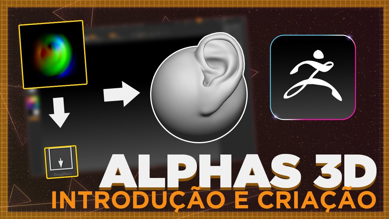 Alphas 3D, Agilizando a modelagem l ZBrush Tutorial #028