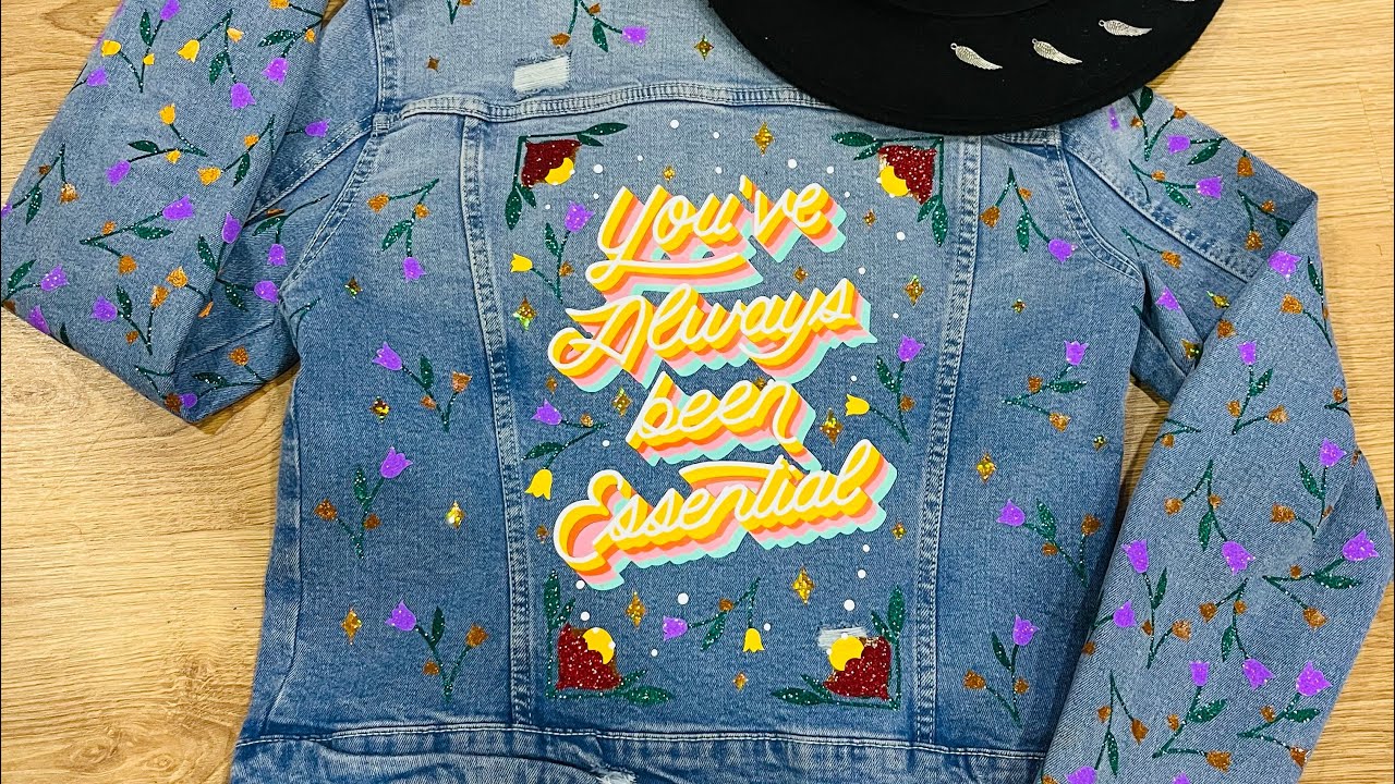 ✨Chaqueta de Jean personalizada con vinilo textil de @SiserAmericaLatina 💖