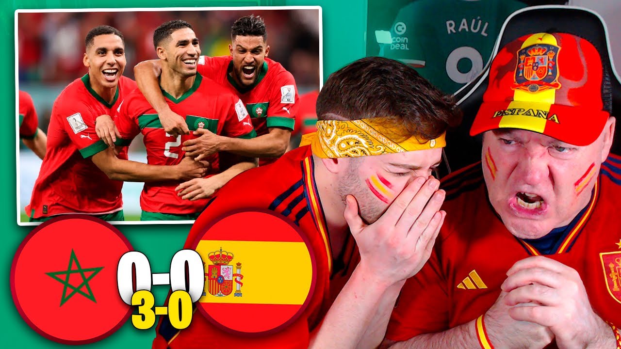 REACCIONANDO al MARRUECOS 0-0 (3-0) ESPAÑA | Octavos MUNDIAL DE QATAR 2022
