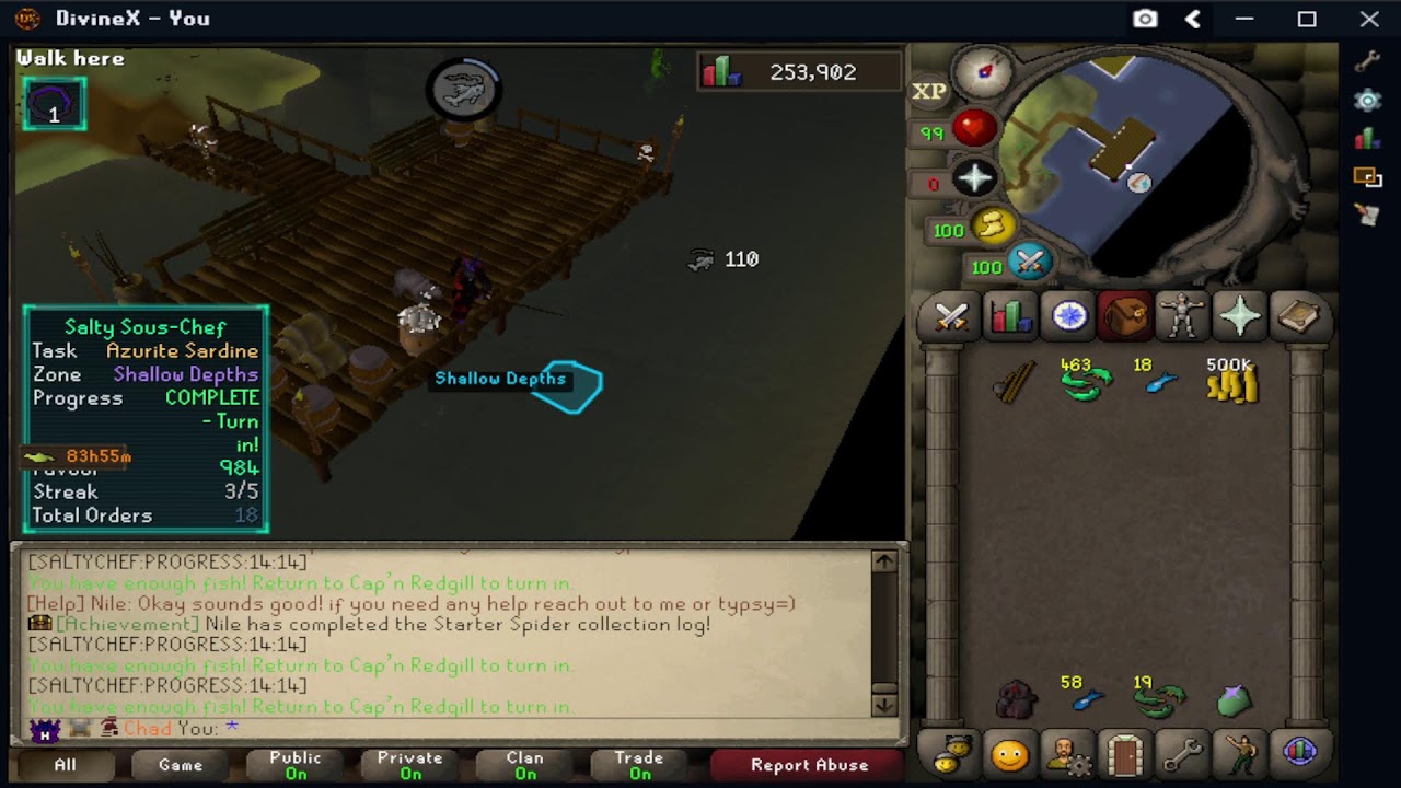 [DivineX] Beta Phase - Bew fishing Minigame [THE SALTY SOUS-CHEF]