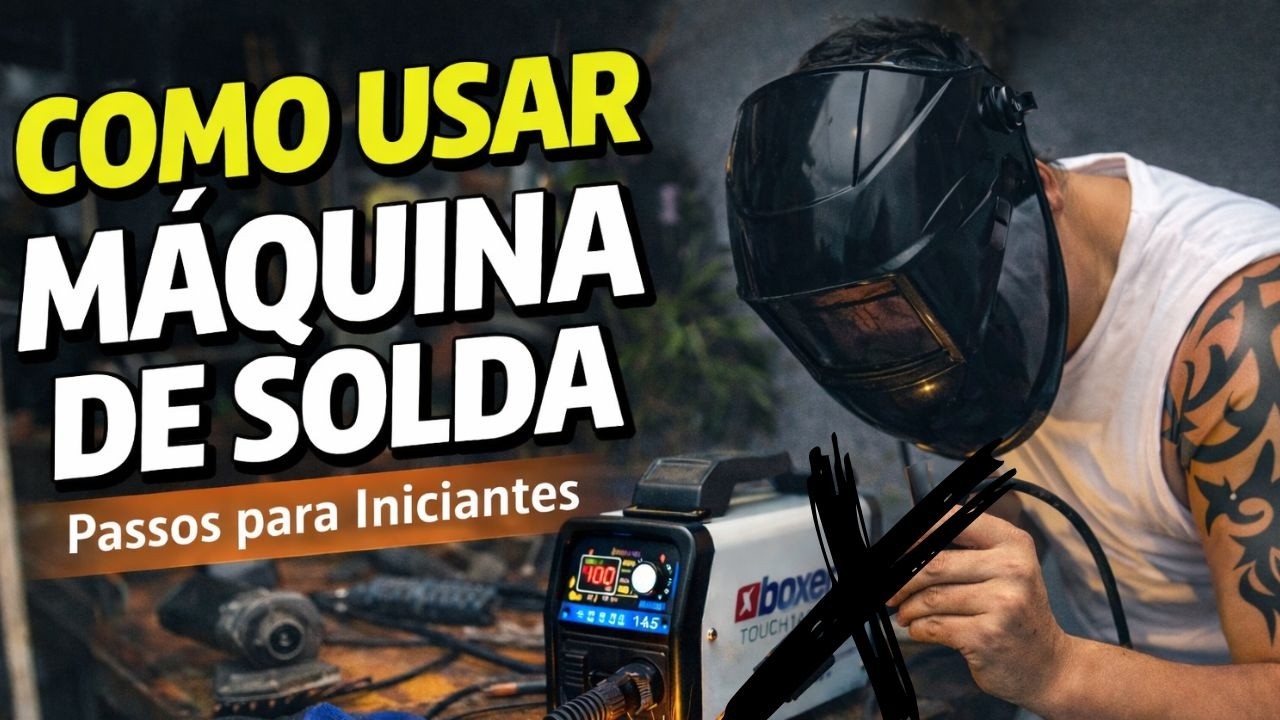 Como usar máquina de solda pequena (Primeiros passos com eletrodo)
