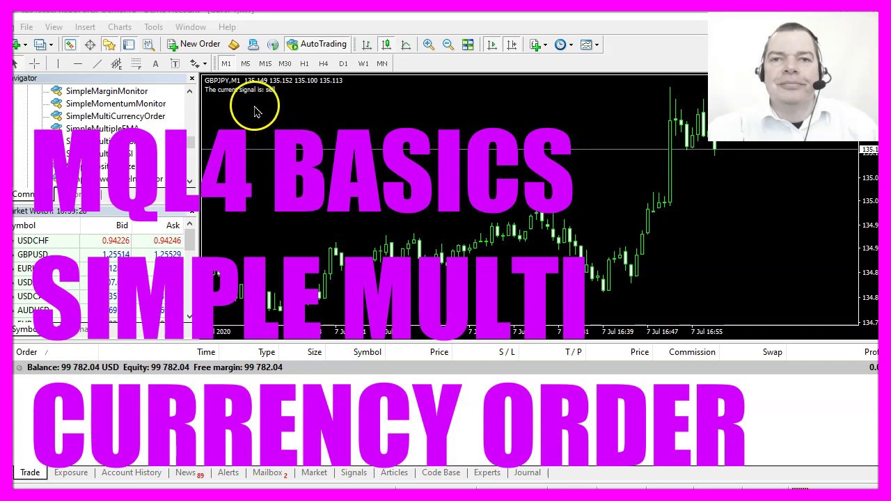 MQL4 TUTORIAL BASICS - 78 SIMPLE MULTI CURRENCY ORDER