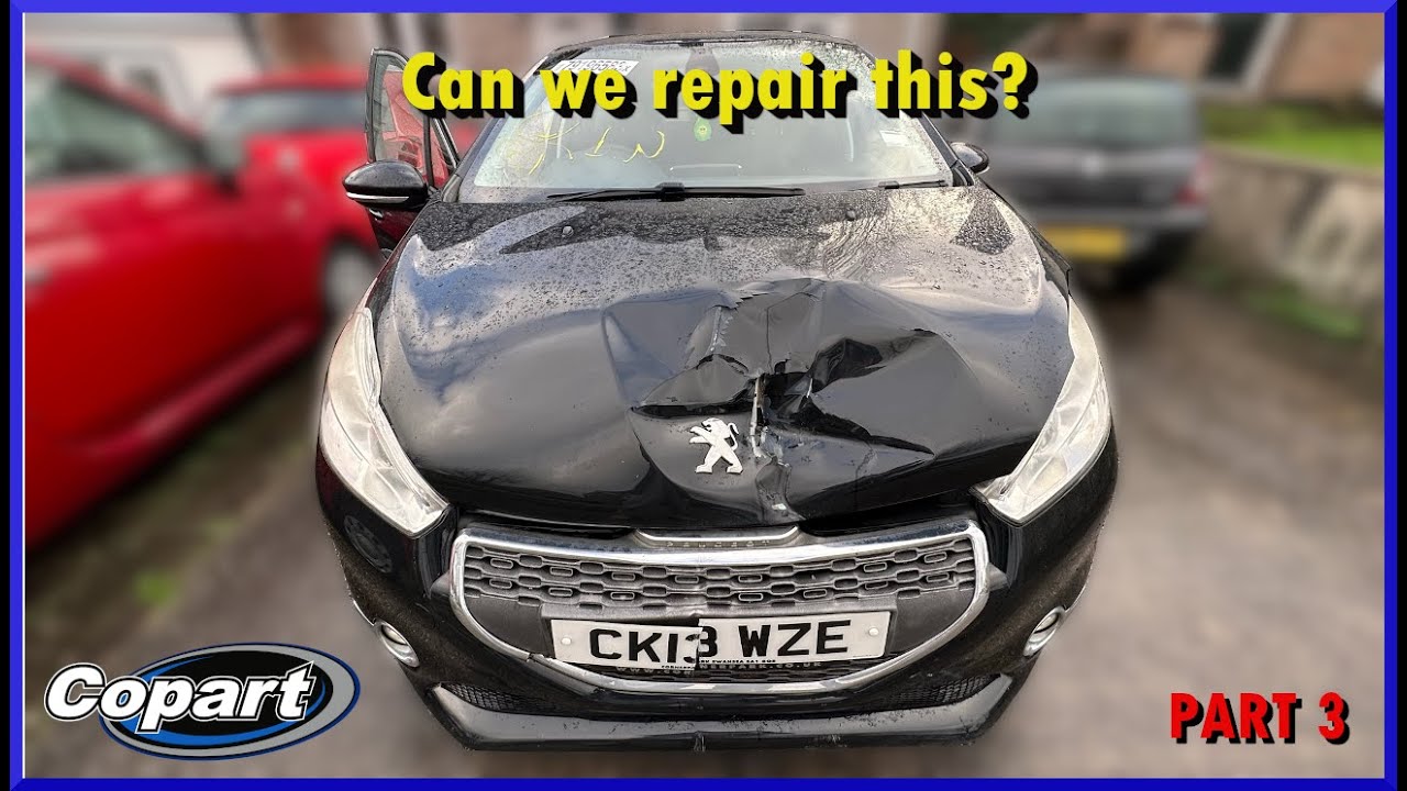 Crashed Damaged Copart Peugeot 208 Nearly Finished! | Part 3