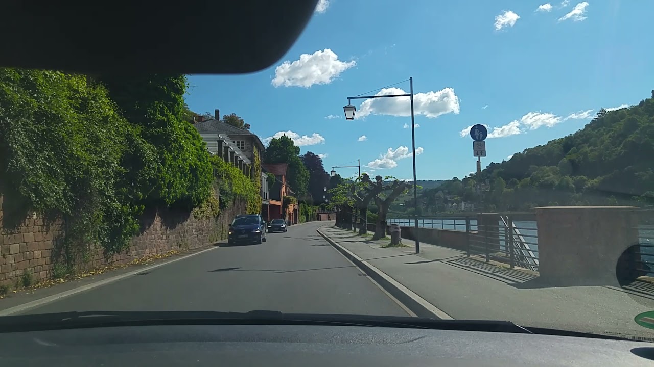 Fahrt von Heidelberg nach Neckarsteinach #Heidelberg #Neckarsteinach #Fahrt #Strasse #Urlaub