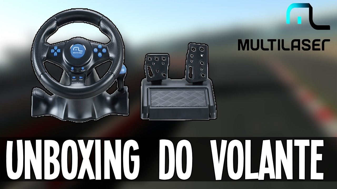 UNBOXING DO MEU VOLANTE MULTILASER RACER 3 EM 1 (PS2 - PS3 - PC)