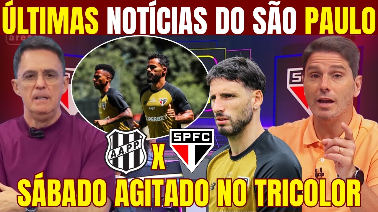 SÁBADO DE TRABALHO NO SÃO PAULO! ÚLTIMAS NOTÍCIAS DO TRICOLOR! CAULY AGUARDANDO ANÚNCIO OFICIAL!