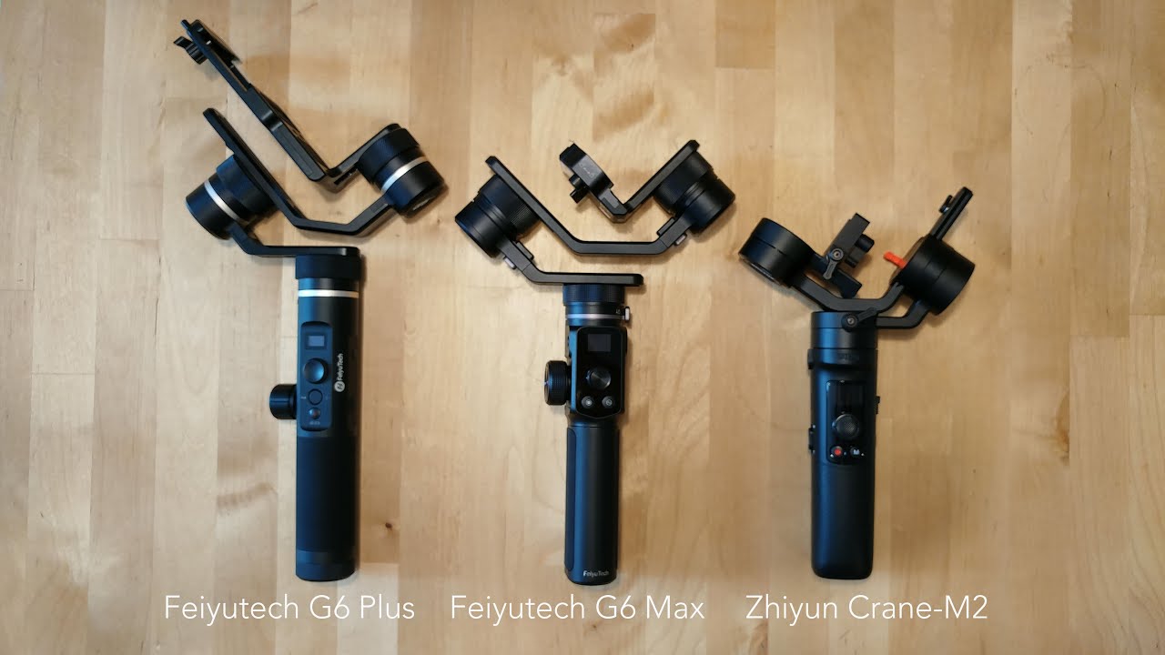 Estabiliza tus vídeos. Prueba Feiyutech G6 Plus, Zhiyun Crane-M2 y Feiyutech G6 Max