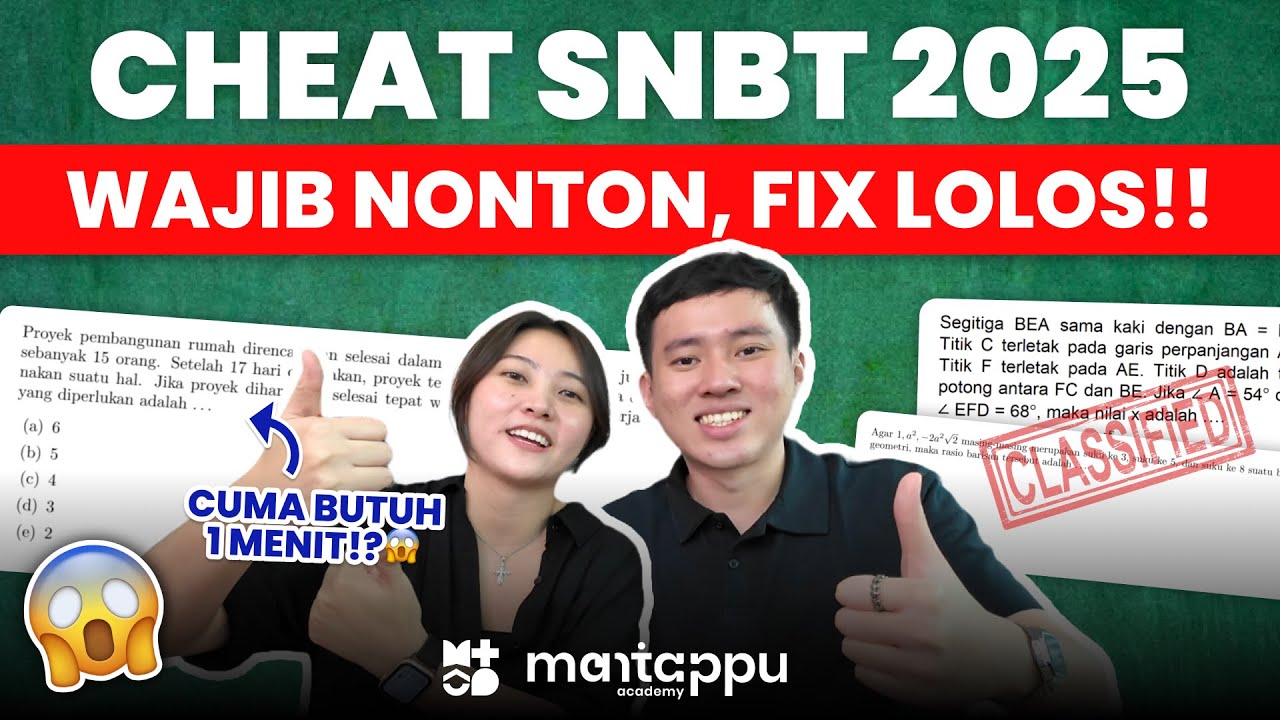 TRIK PENTING UTBK SNBT 2025 PENGETAHUAN KUANTITATIF!! BAHAS SOAL ASLI!