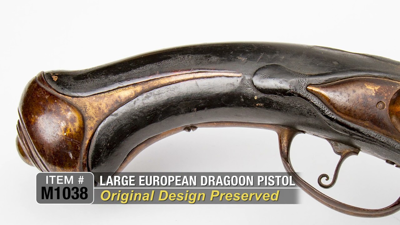 Item M1038:  Large Revolutionary War Era Dragoon Pistol
