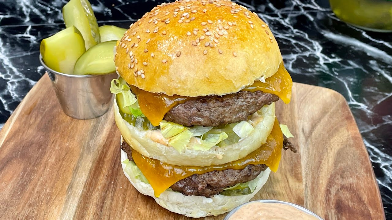 100% HOMEMADE BIG MAC XXL 🍔 (соус Биг Мак и домашний хлеб) - С СУБТИТРАМИ