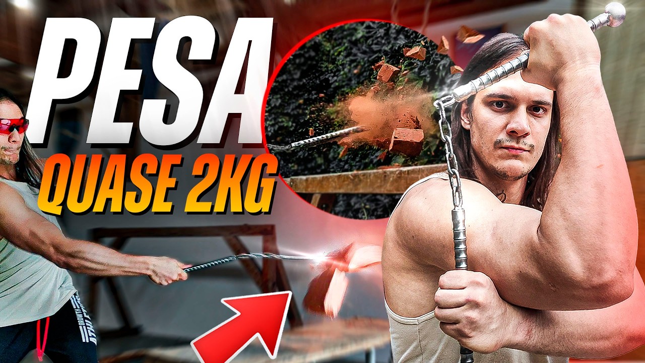 TESTE EXTREMO! NUNCHAKU DE AÇO VS TIJOLOS 💥😱