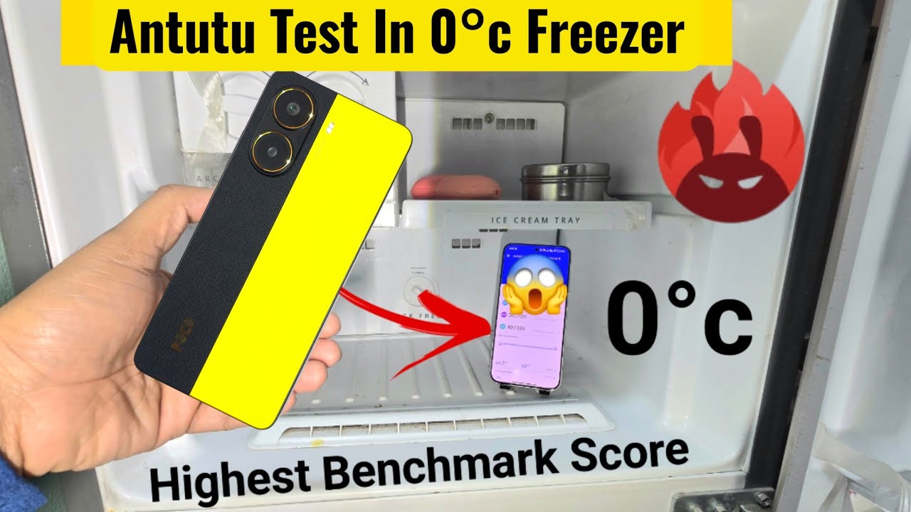 POCO X7 Pro Antutu in Freezer Test Shocking Results OMG 😱🔥🔥🚀🚀🚀 