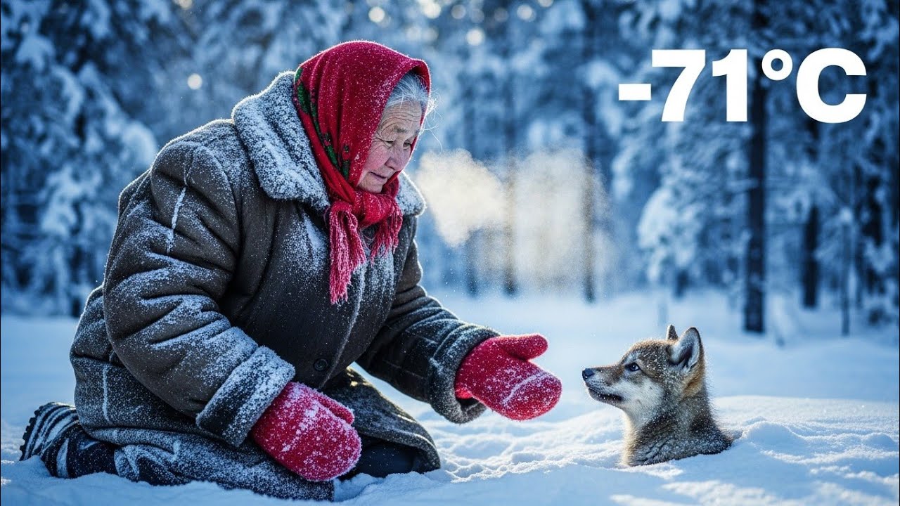 -71°C | An Elderly Woman Saved a Starving Wolf Pup During a Siberian Snowstorm