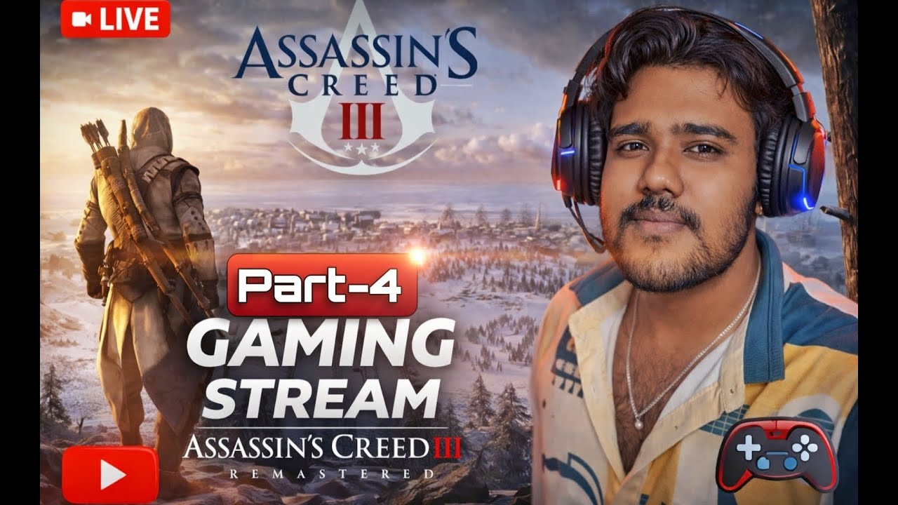 Assassin Creed 3: Livestream! I No Commentary I Part 4