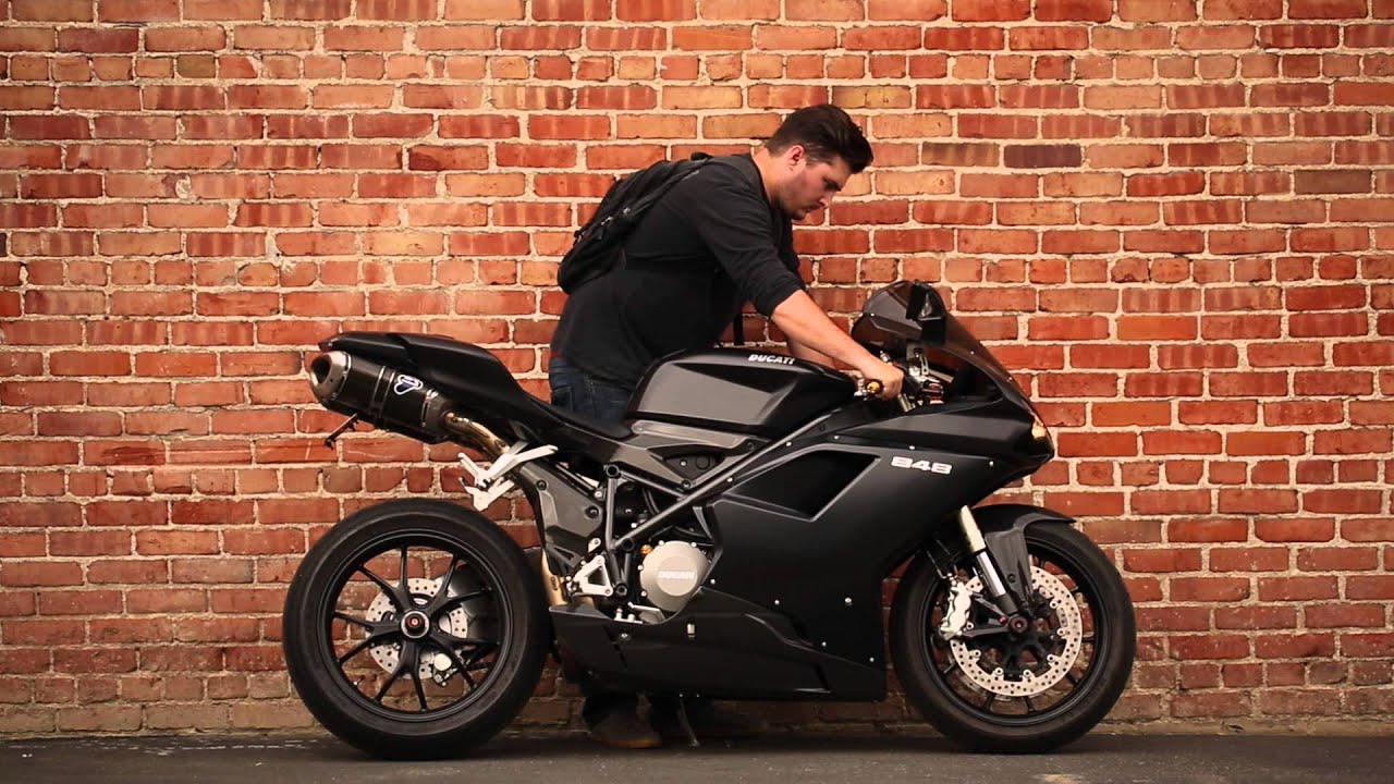 Ducati 848 with Termignoni exhaust HQ sound