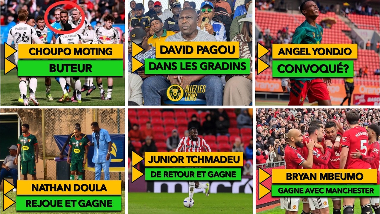 ANGEL YONDJO DANS LES LIONS | DAVID PAGOU | BRYAN MBEUMO | JUNIOR TCHAMDEU DE RETOUR | NATHAN DOUALA