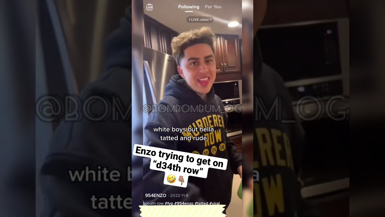 #954enzo trying hard to get on death row‼️🤣🍭