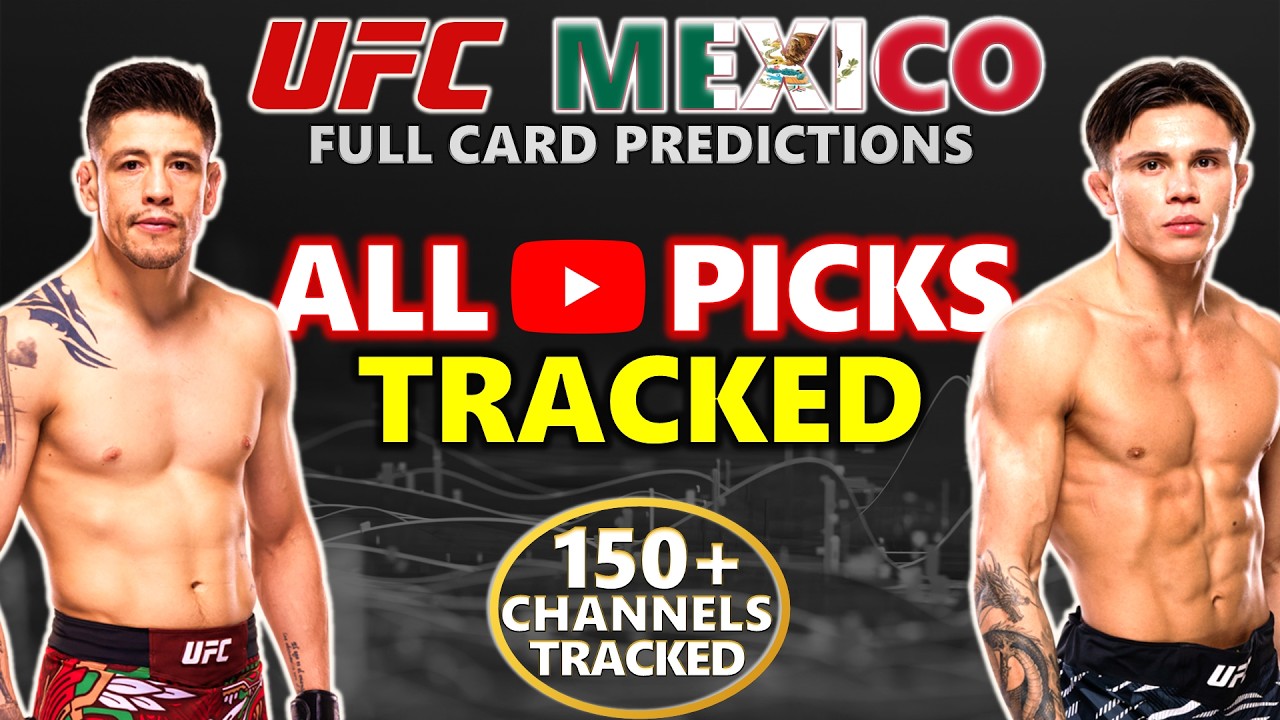 UFC Mexico Predictions: Every Channel Tracked (over 1,000+ Picks!)