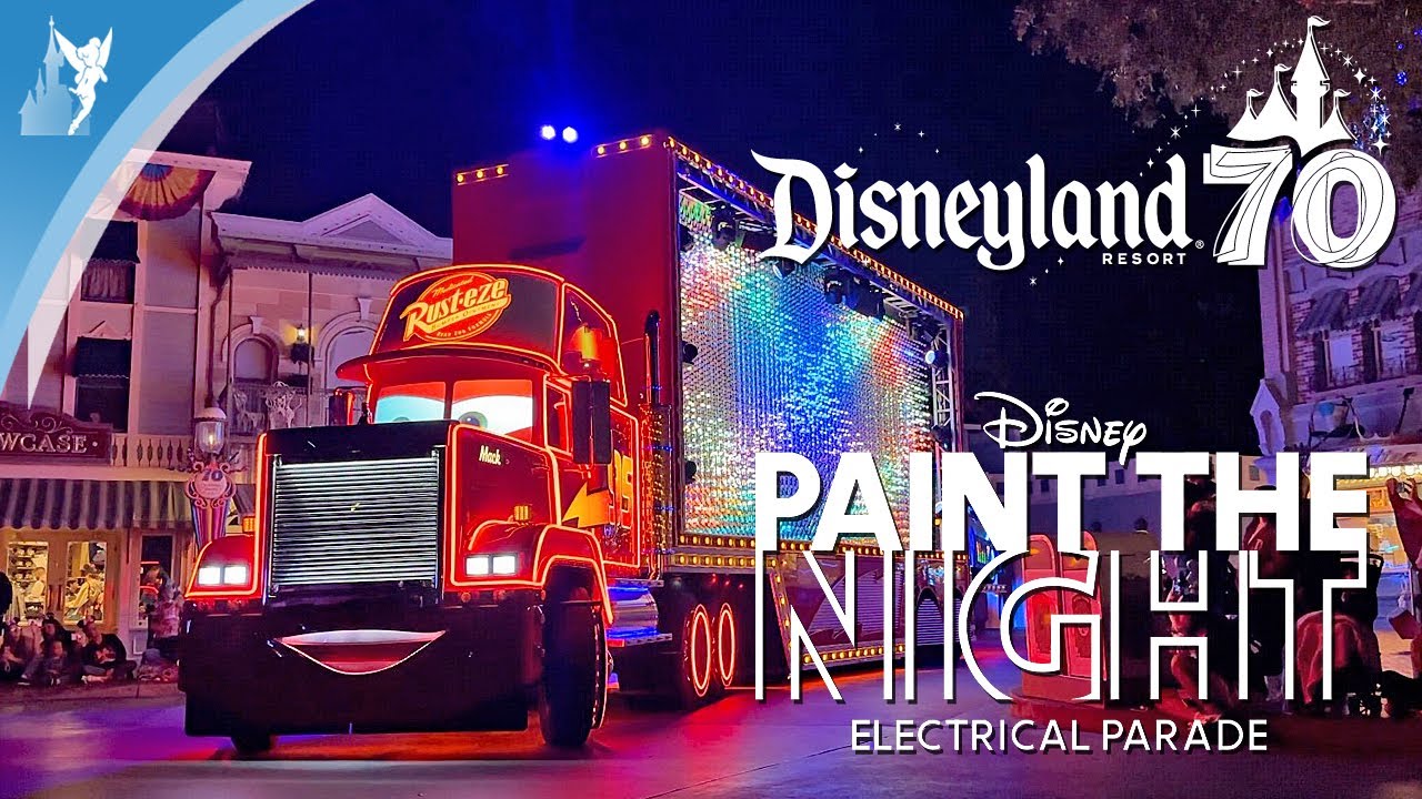 🇺🇸 FULL PARADE Disney Paint the Night nighttime parade Disneyland Resort 70th Celebration 2025