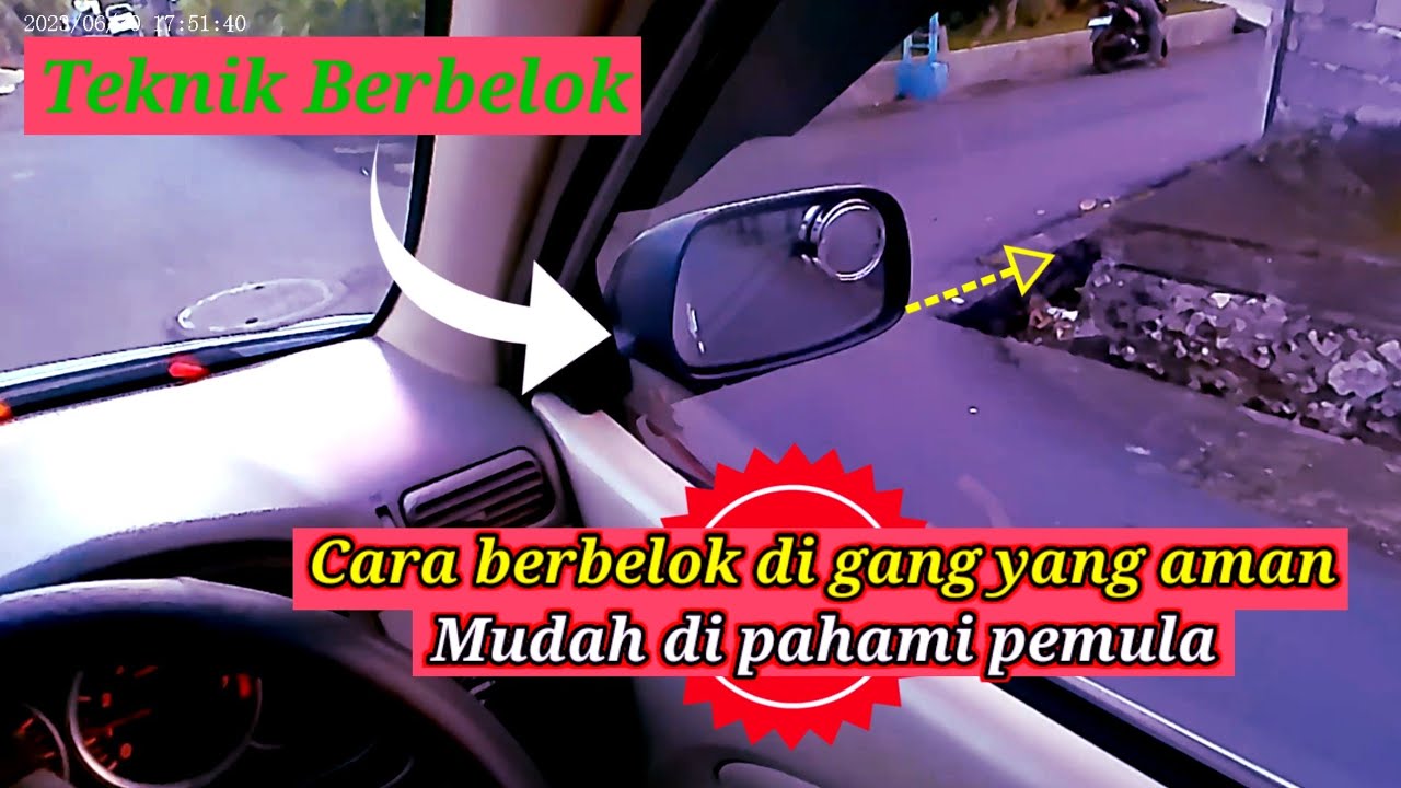 Teknik berbelok di gang yang aman dan nyaman untuk pemula