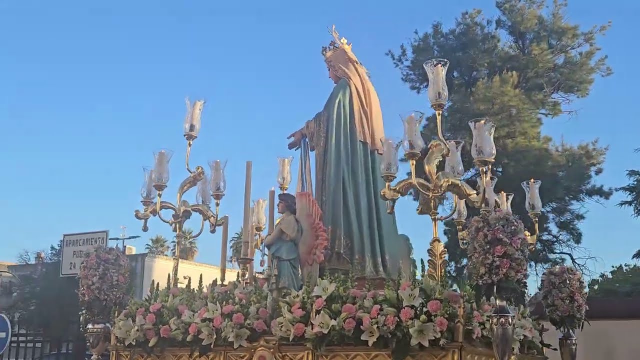 Virgen Inmaculada de la Medalla Milagrosa saliendo residencia de ancianos - Marchena 2025