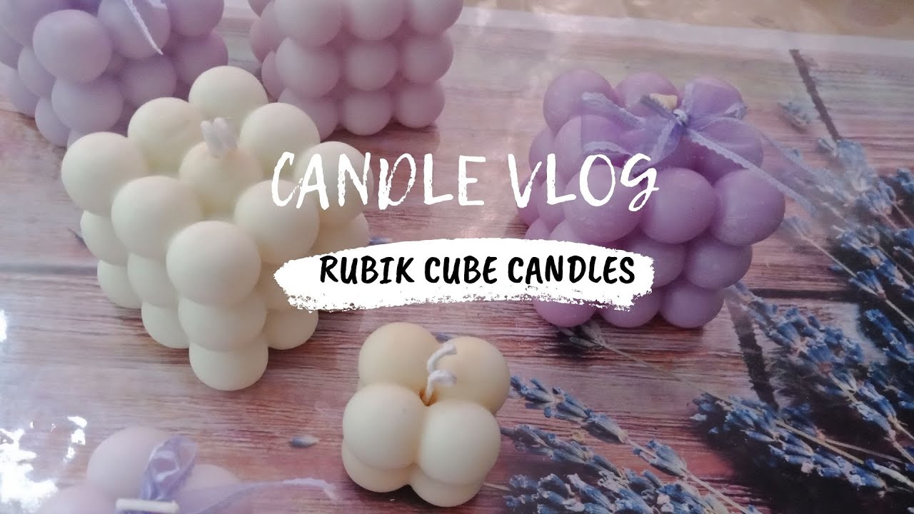 Bubble Candle DIY | Rubik Cube Candle | Soap Studio