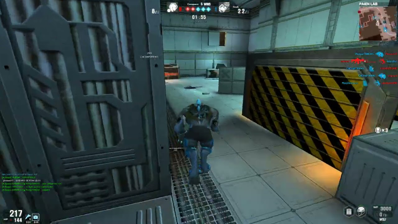 jugador Seek usando hack wolfteam