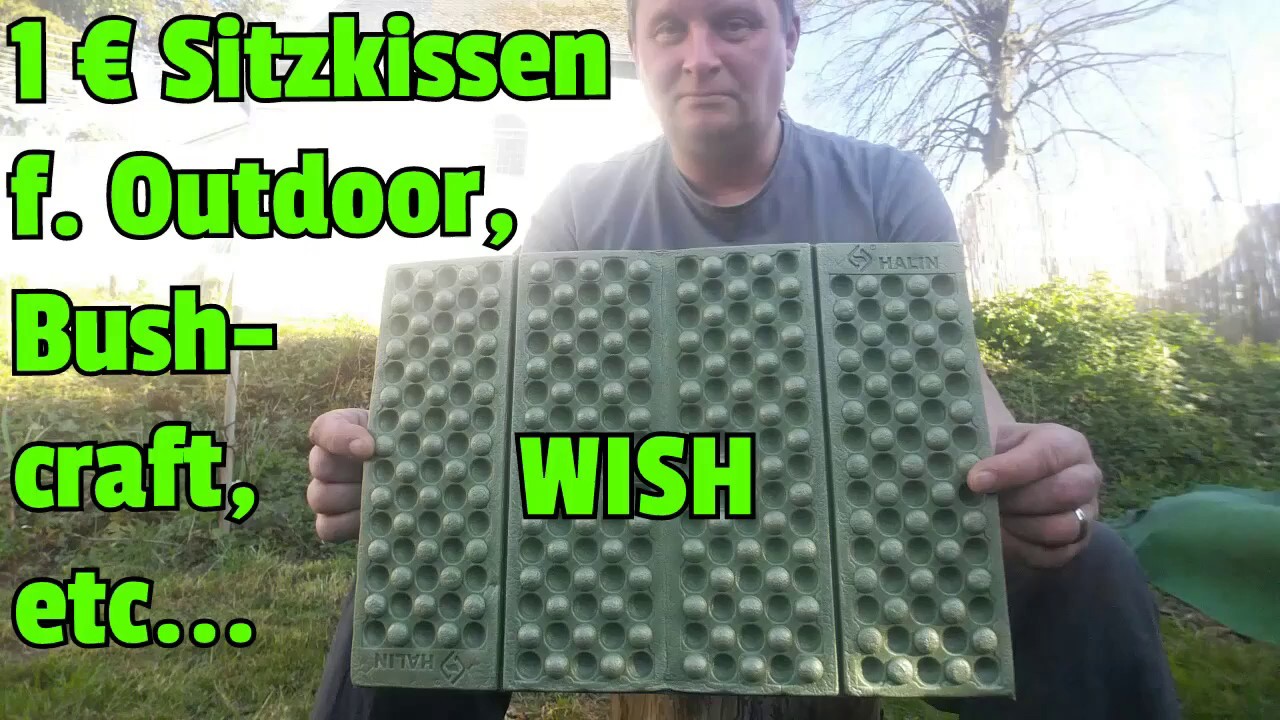 ✔1 € OUTDOOR SITZKISSEN (faltbar) f. Bushcraft, etc... / LOW BUDGET BUSHCRAFT TIP!