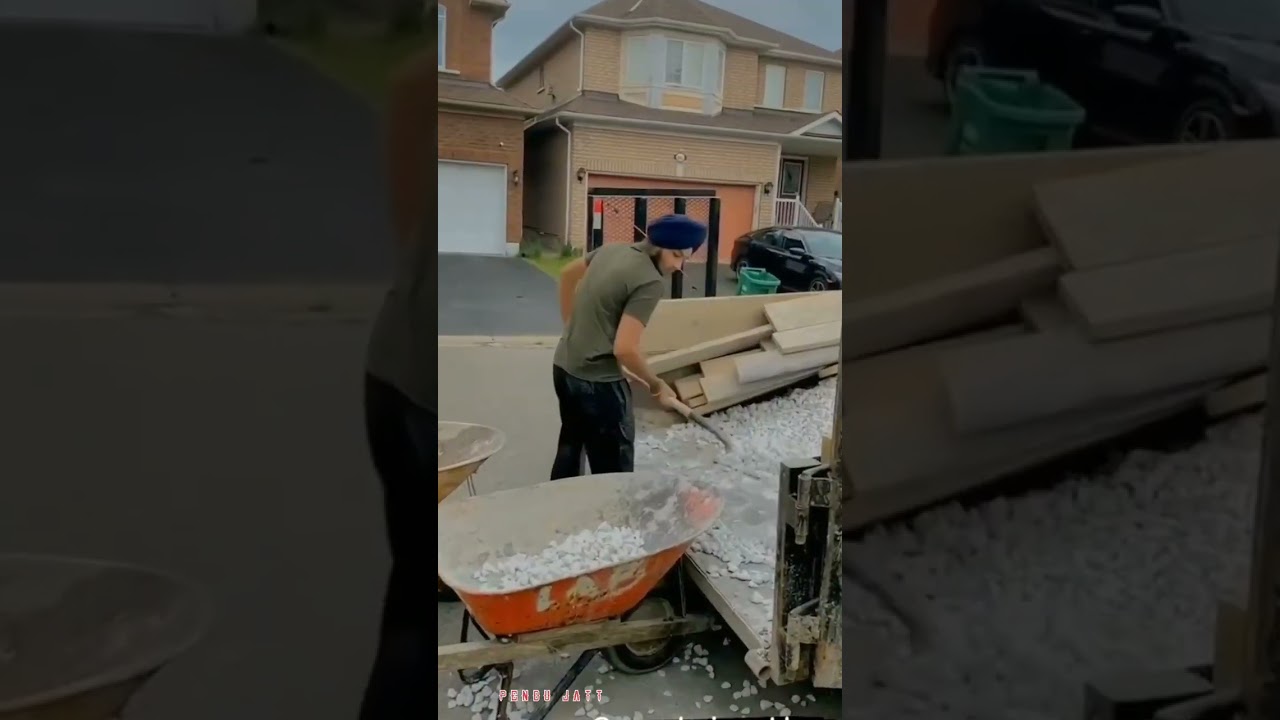 Hard work in Canada | work in Brampton |pendu Jatt #hardwork #canada #shorts