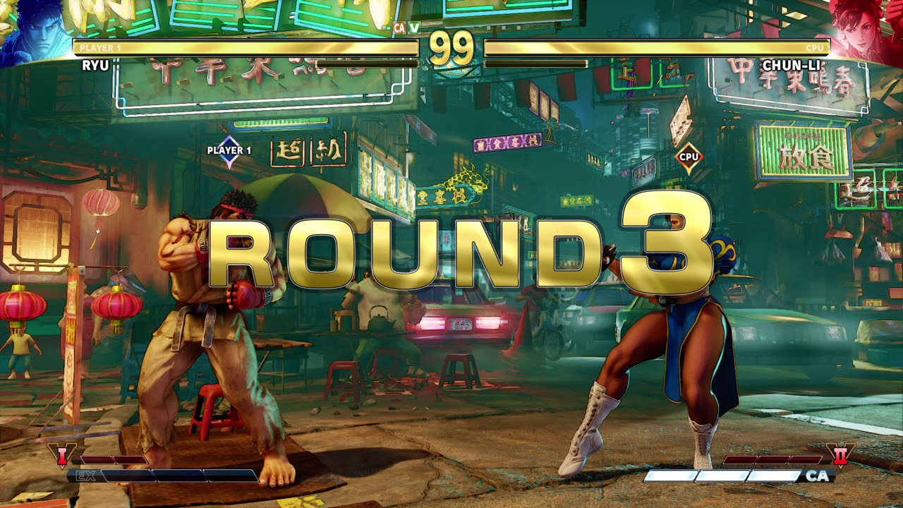 STREET FIGHTER V Ryu vs Chun - li