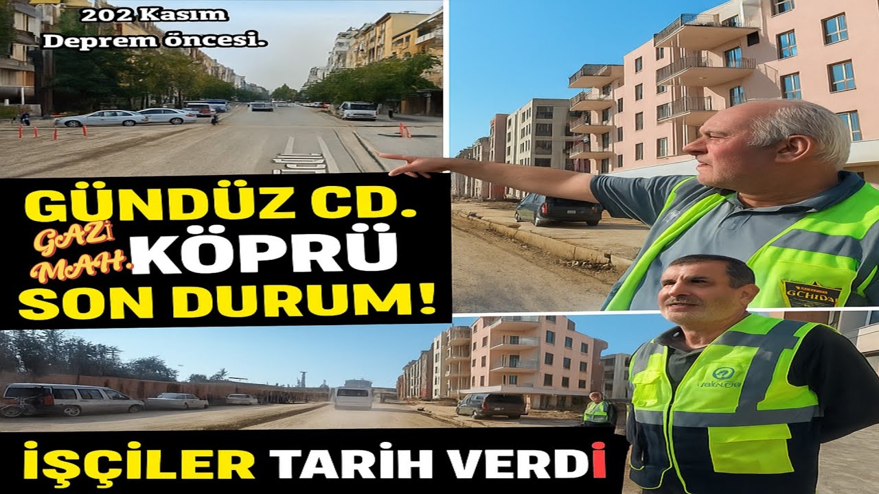 Antakya'da Büyük Değişim Başladı! Gündüz Cd + Gazi Mah Köprü Şantiyesi Son Durum!