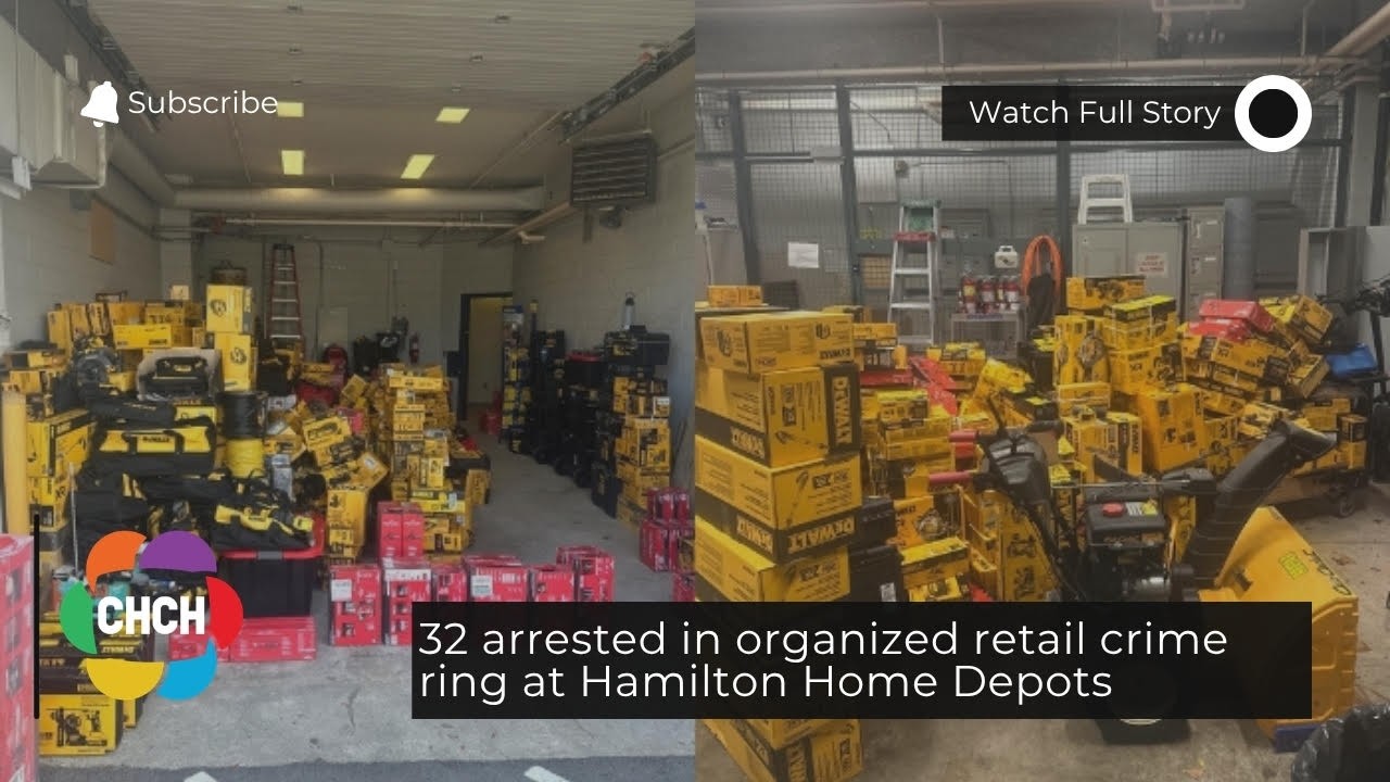 32 человека арестованы за организацию сети магазинных краж в Home Depot в Гамильтоне