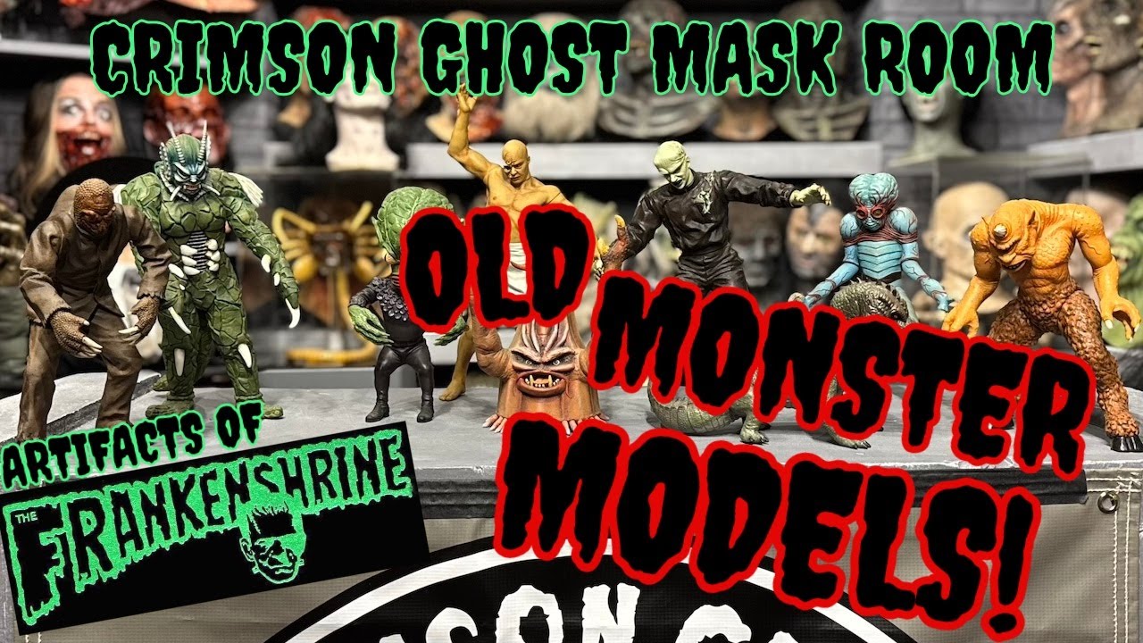 AMAZING OLD MONSTER MODELS GARAGE KITS • crimson ghost mask room