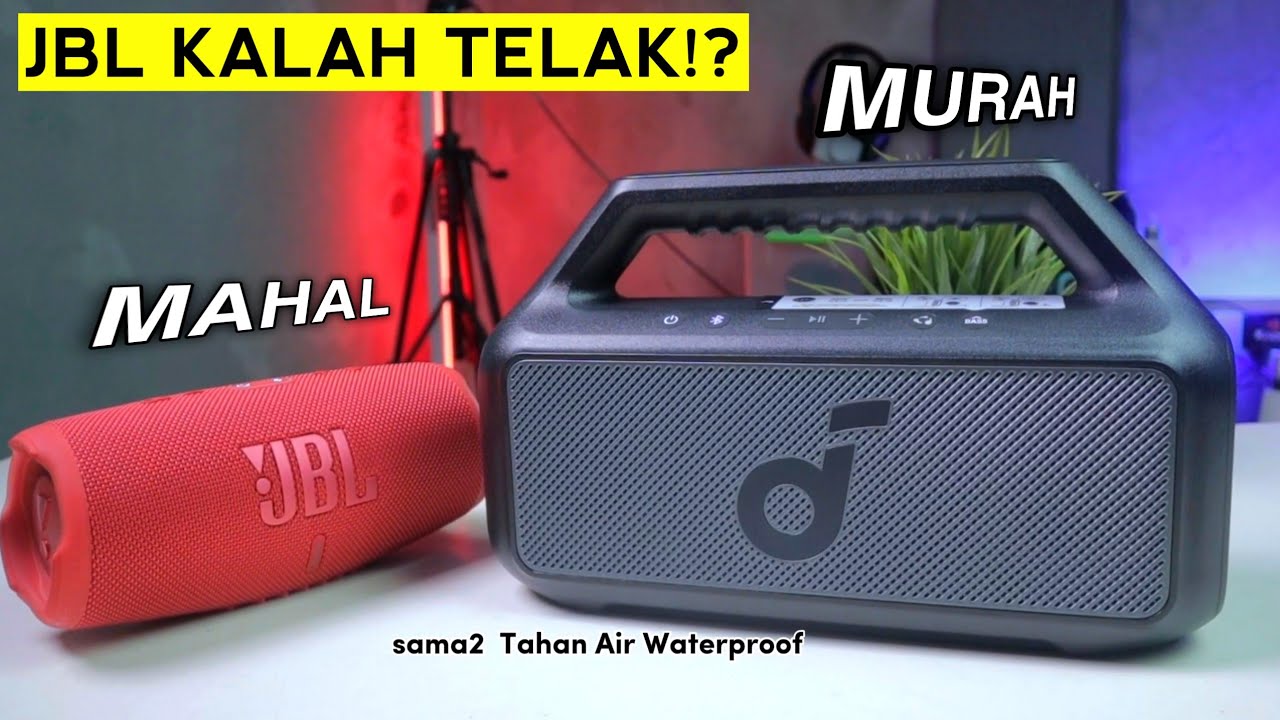 JBL JADI CUPU! Soundcore BOOM 2 power 80W Vs JBL Charge 5  | Test Adu Suara Bass