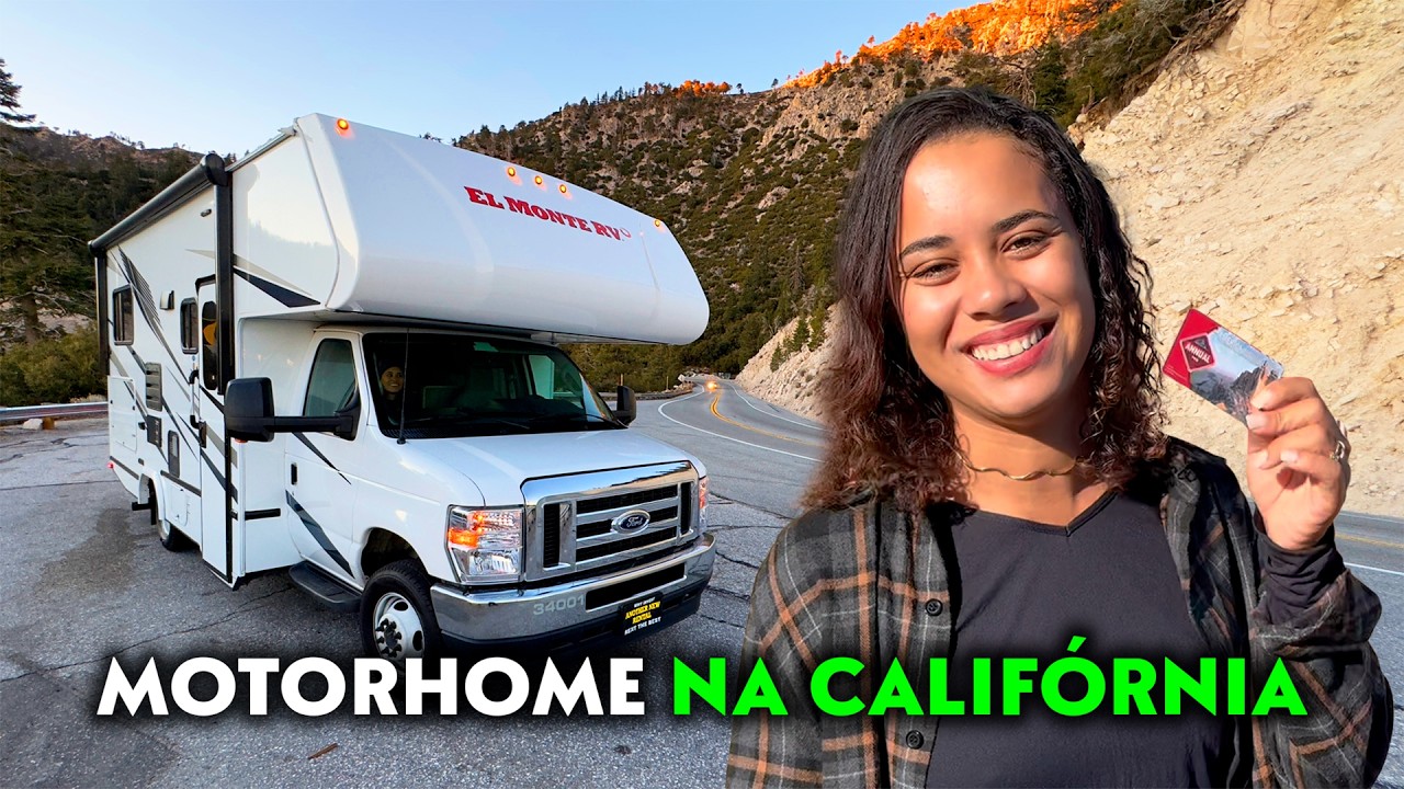 MOTORHOME alugado pela CALIFÓRNIA no inverno