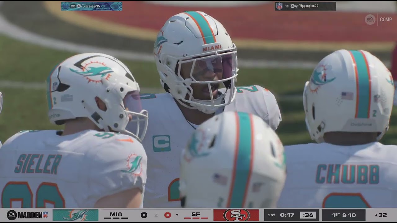 Madden NFL 26 Online Dolphins Vs 49ers