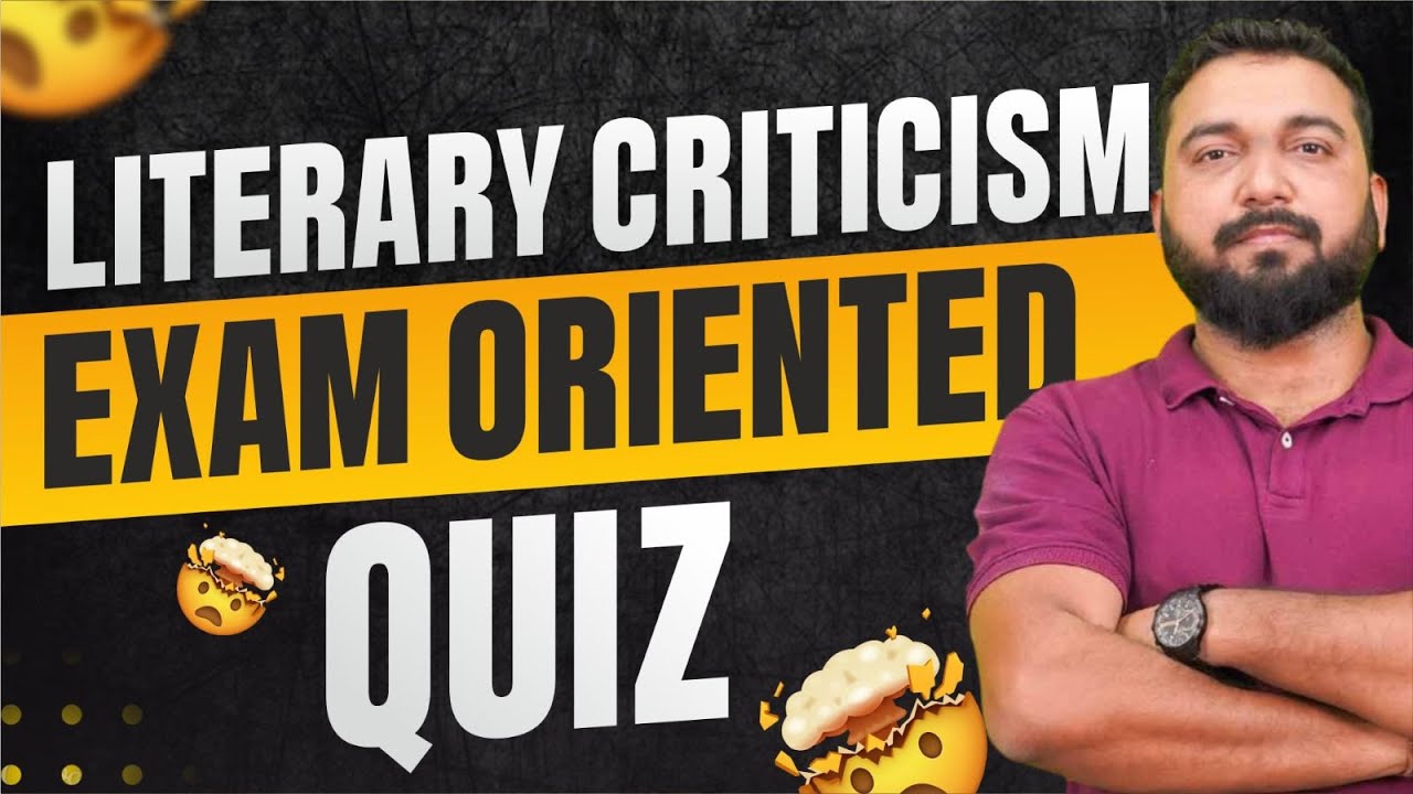 UGC NET English Exclusive Quiz On Literary Criticism. Most Important Questions And PYQs Practice.