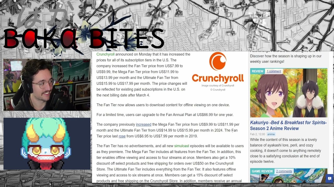 Crunchyroll Raising Prices (AGAIN) and Cracking Down on Piracy! - BakaBites EP 210