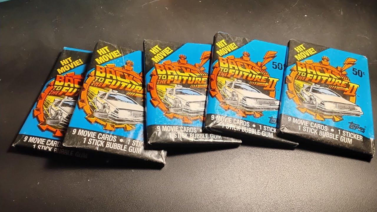 Opening 5 back to the future card packs!