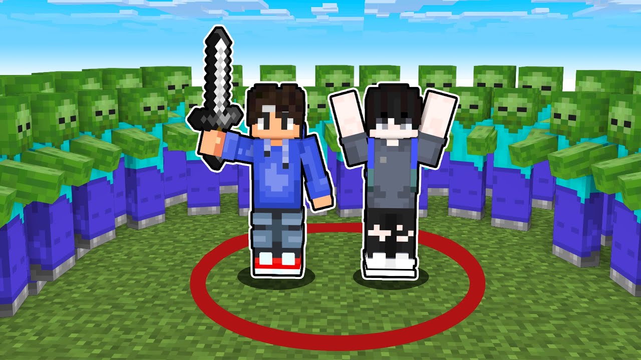 SURVIVE 3 DAYS in a CIRCLE in Minecraft
